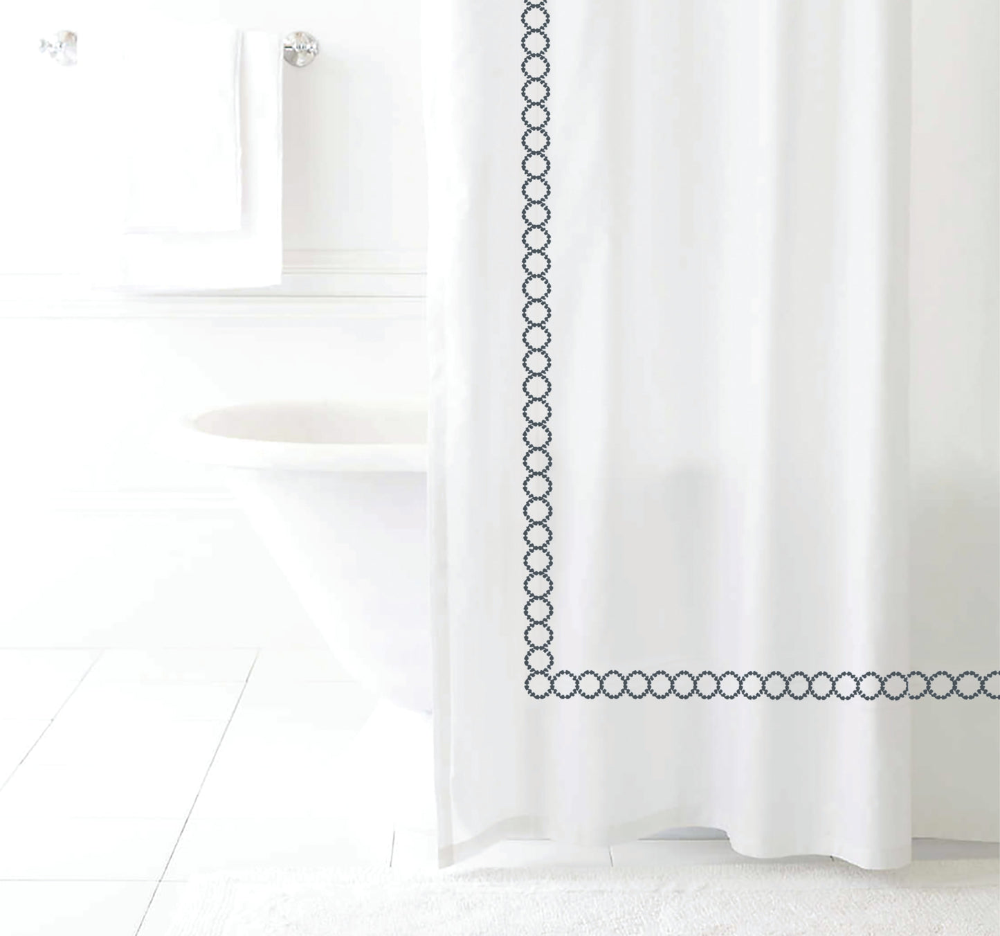 Savoy Cotton Shower Curtain