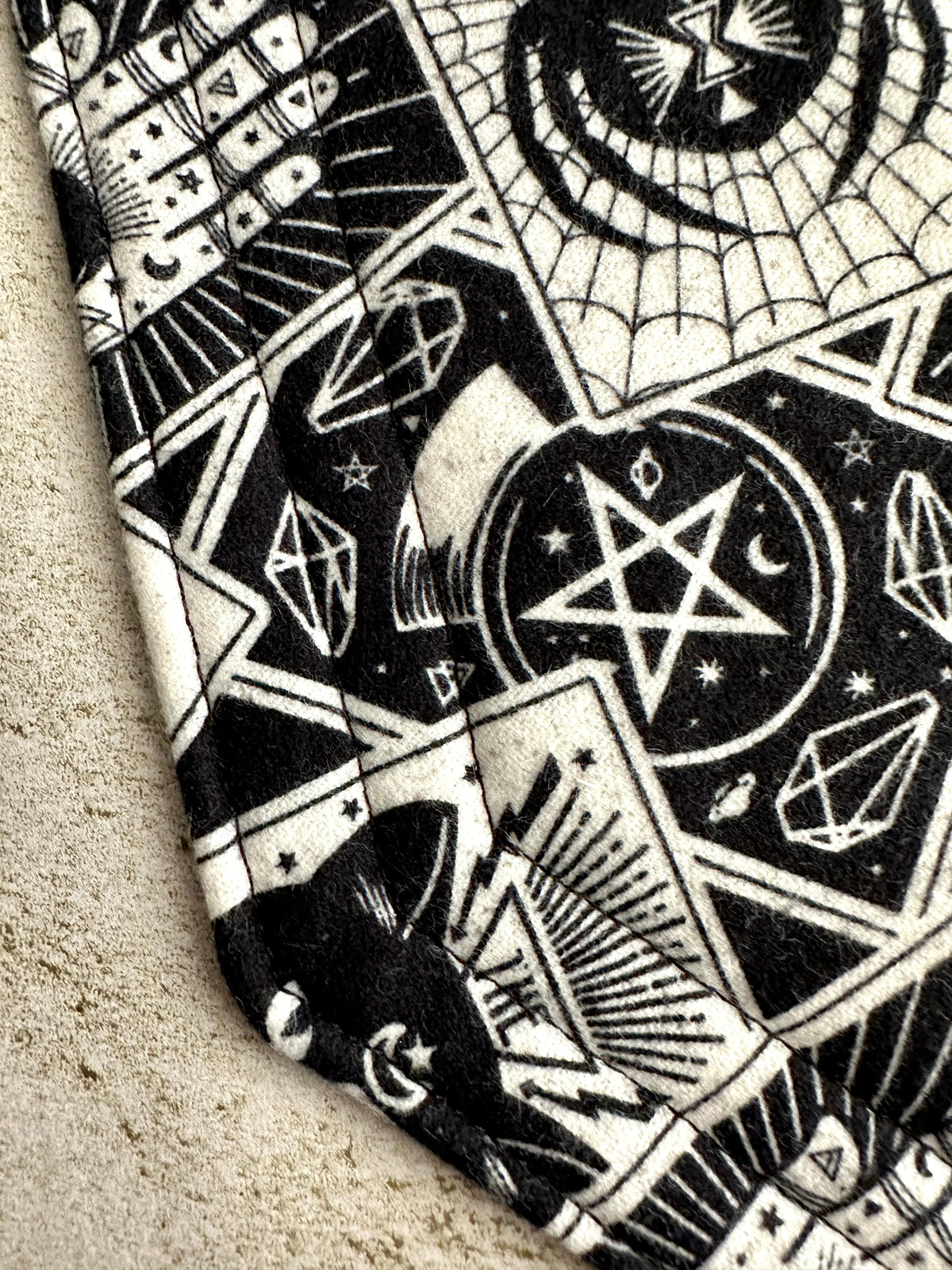 Witchy Coffin Mug Rug