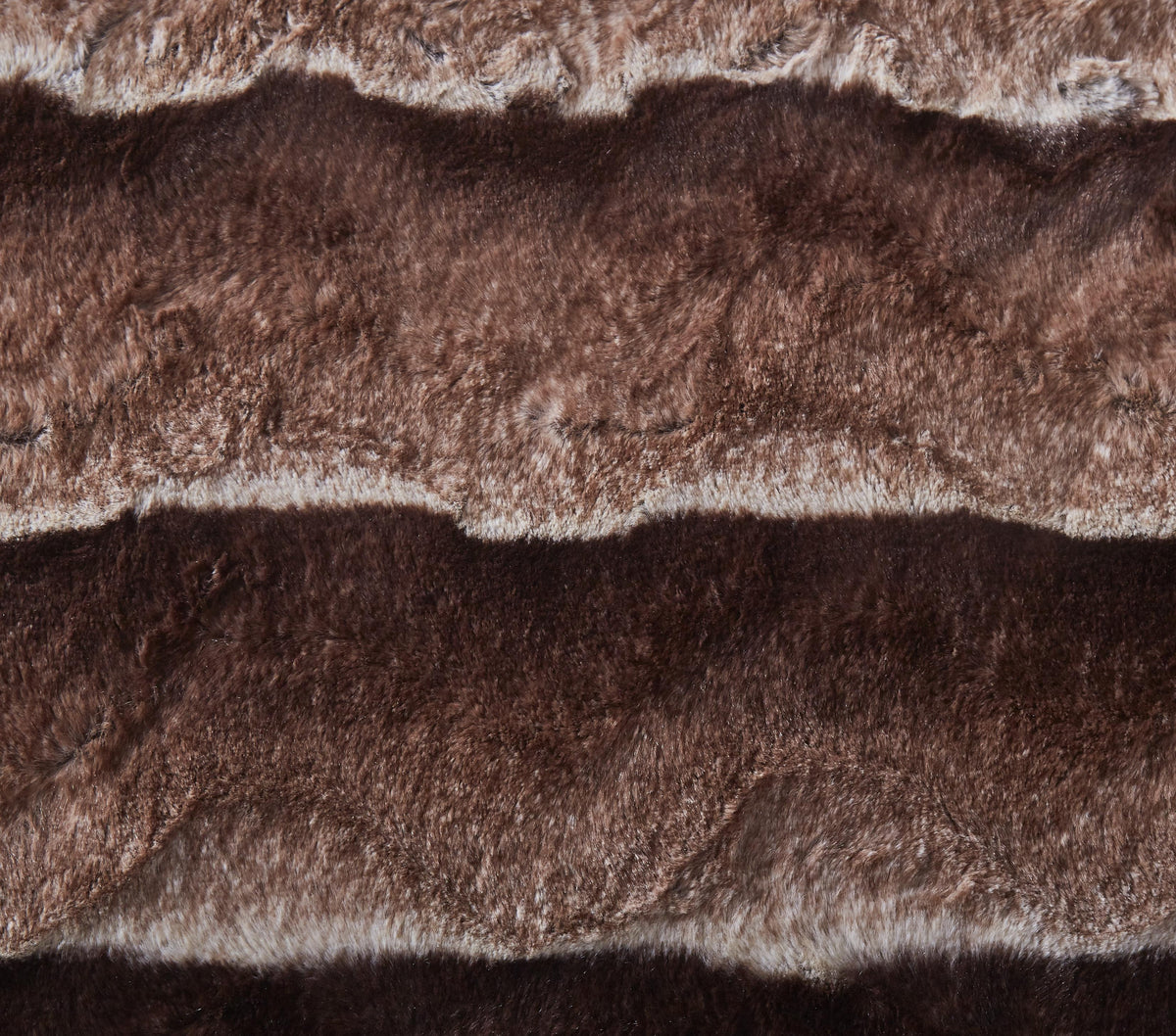 Tache Golden Brown Faux Fur Sherpa Throw Blanket