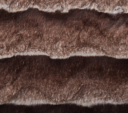 Tache Golden Brown Faux Fur Sherpa Throw Blanket
