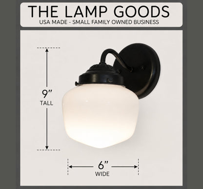 6" Simple Schoolhouse Sconce Wall Light