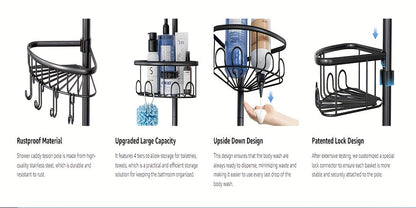 4-Tier Corner Shower Organizer
