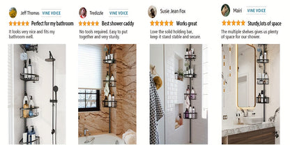 4-Tier Corner Shower Organizer
