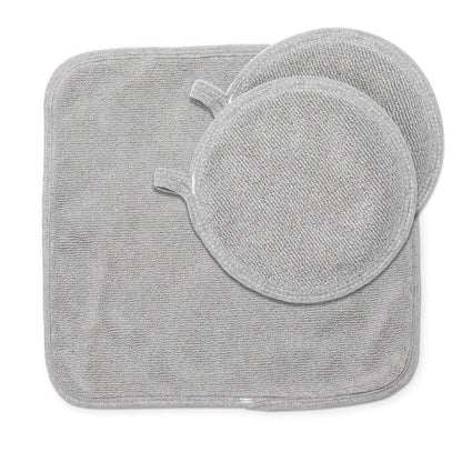 Cotton Dish Drying Mat & Pot Holder Set