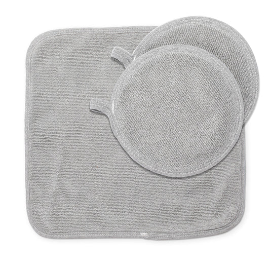Cotton Dish Drying Mat & Pot Holder Set