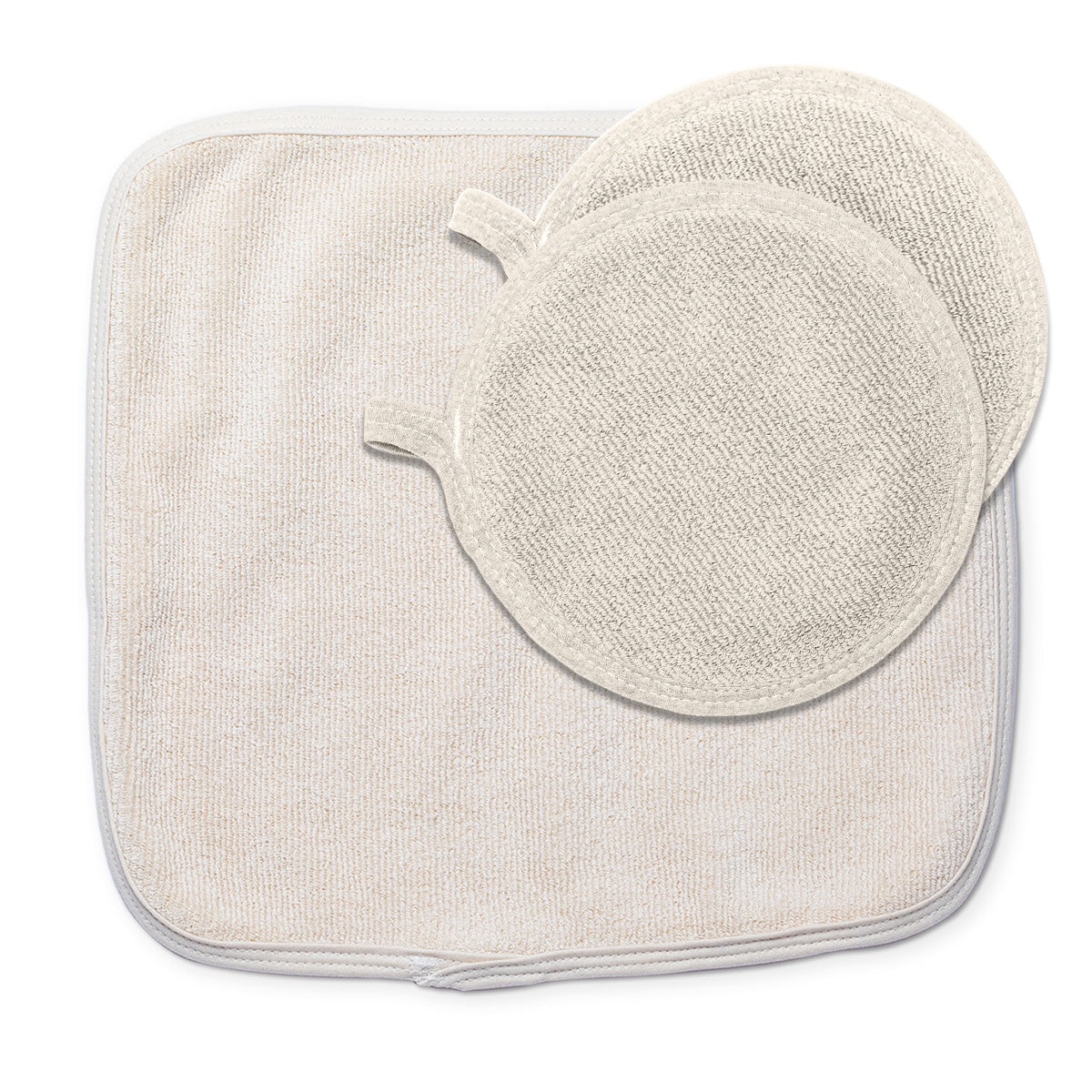 Cotton Dish Drying Mat & Pot Holder Set