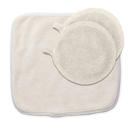 Cotton Dish Drying Mat & Pot Holder Set