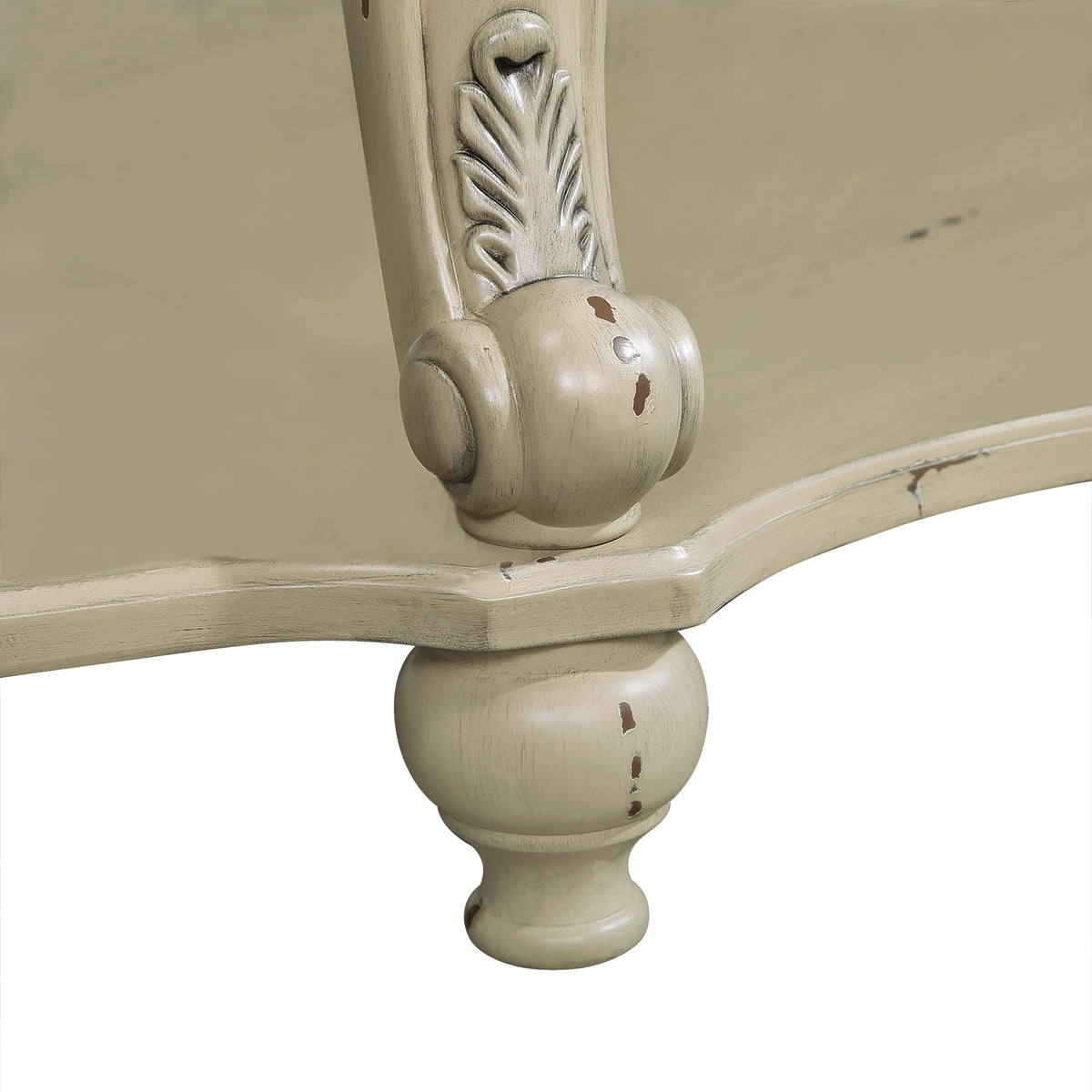 42-Inch Oval Wooden Coffee Table