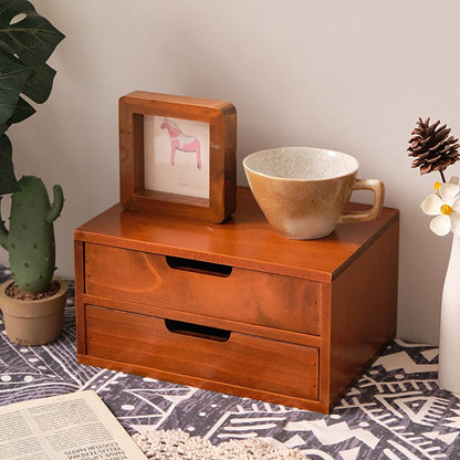 3-Layer Wooden Storage Cabinet & Display Riser