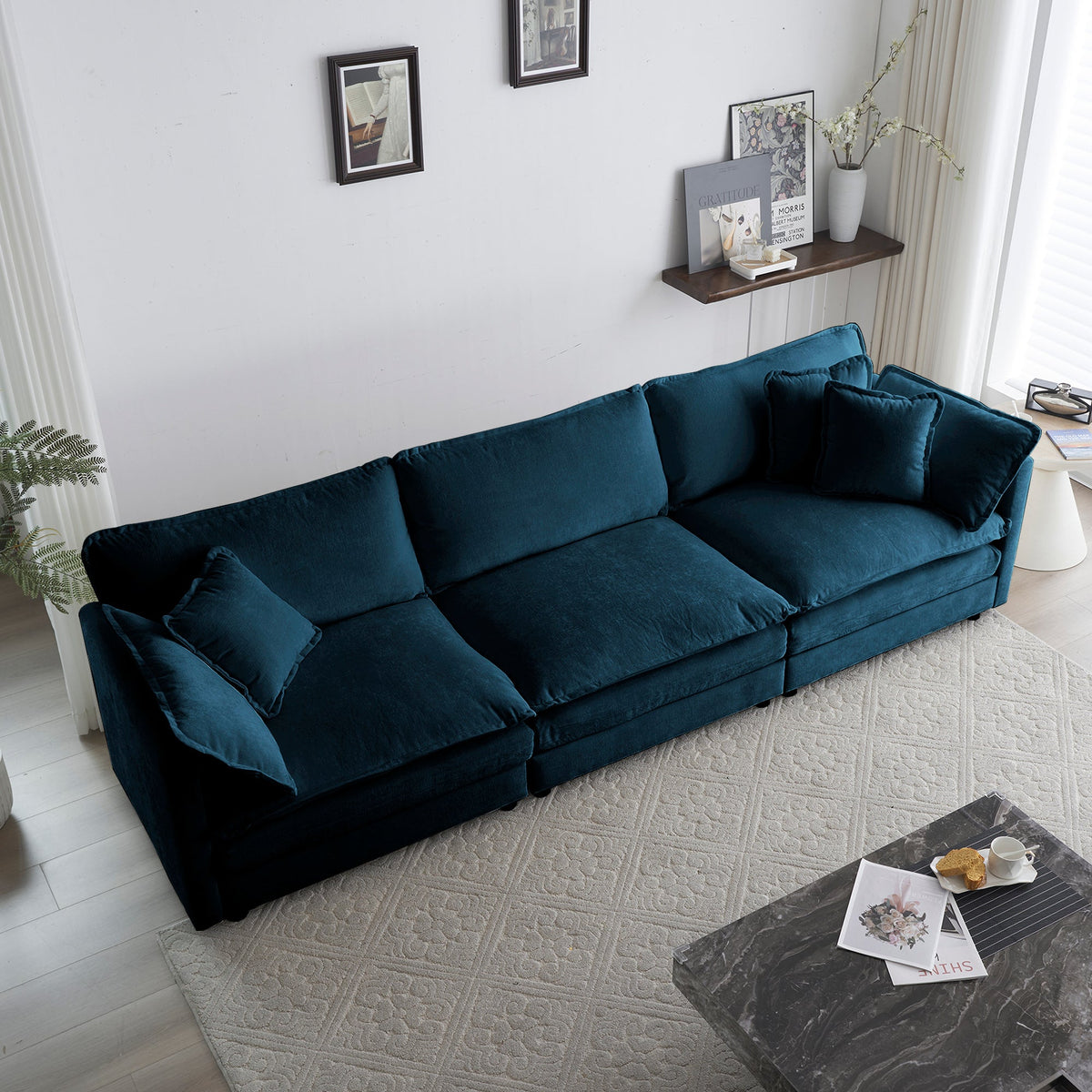 Mid-Century Modern 3-Seater Sofa