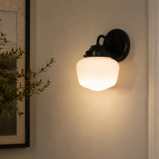 6" Simple Schoolhouse Sconce Wall Light