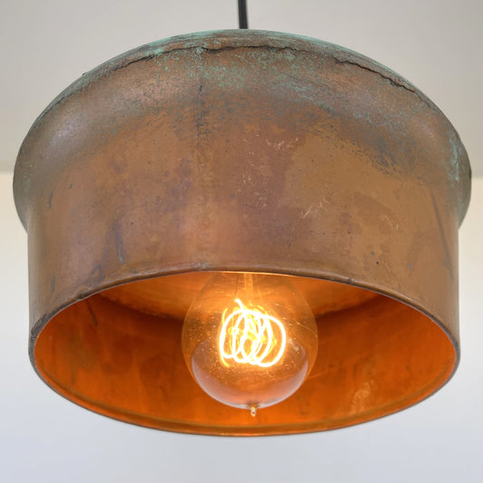 Handcrafted Copper Pendant Light 8.5"