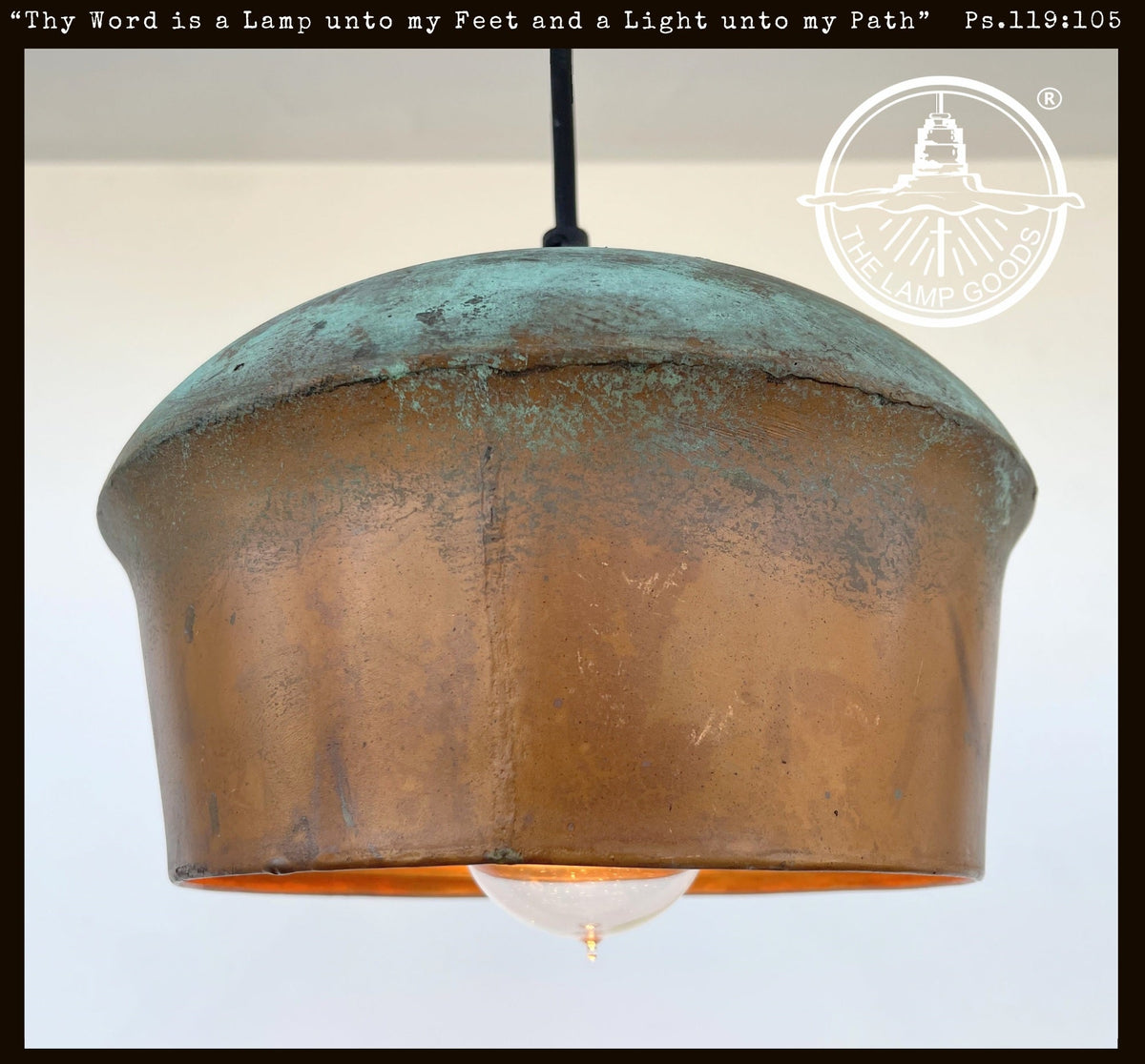 Handcrafted Copper Pendant Light 8.5"