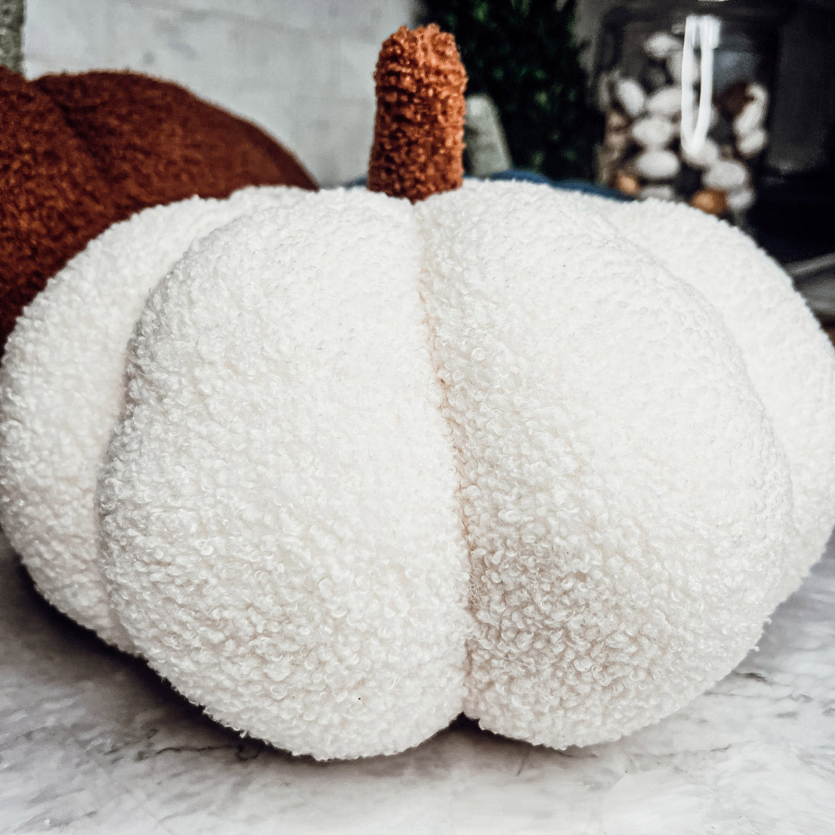Plush Pumpkin Decorative Pillow