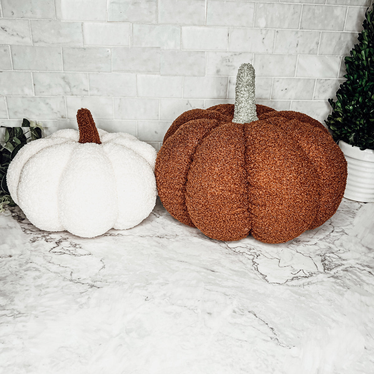 Plush Pumpkin Decorative Pillow