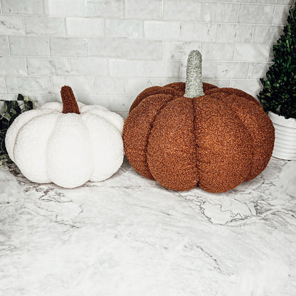 Plush Pumpkin Decorative Pillow
