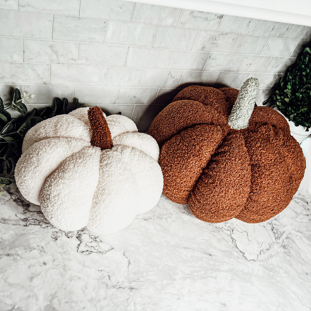 Plush Pumpkin Decorative Pillow
