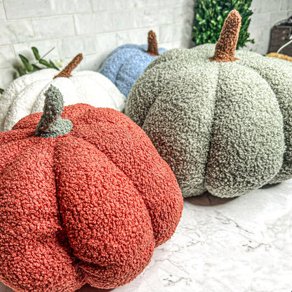 Plush Pumpkin Decorative Pillow