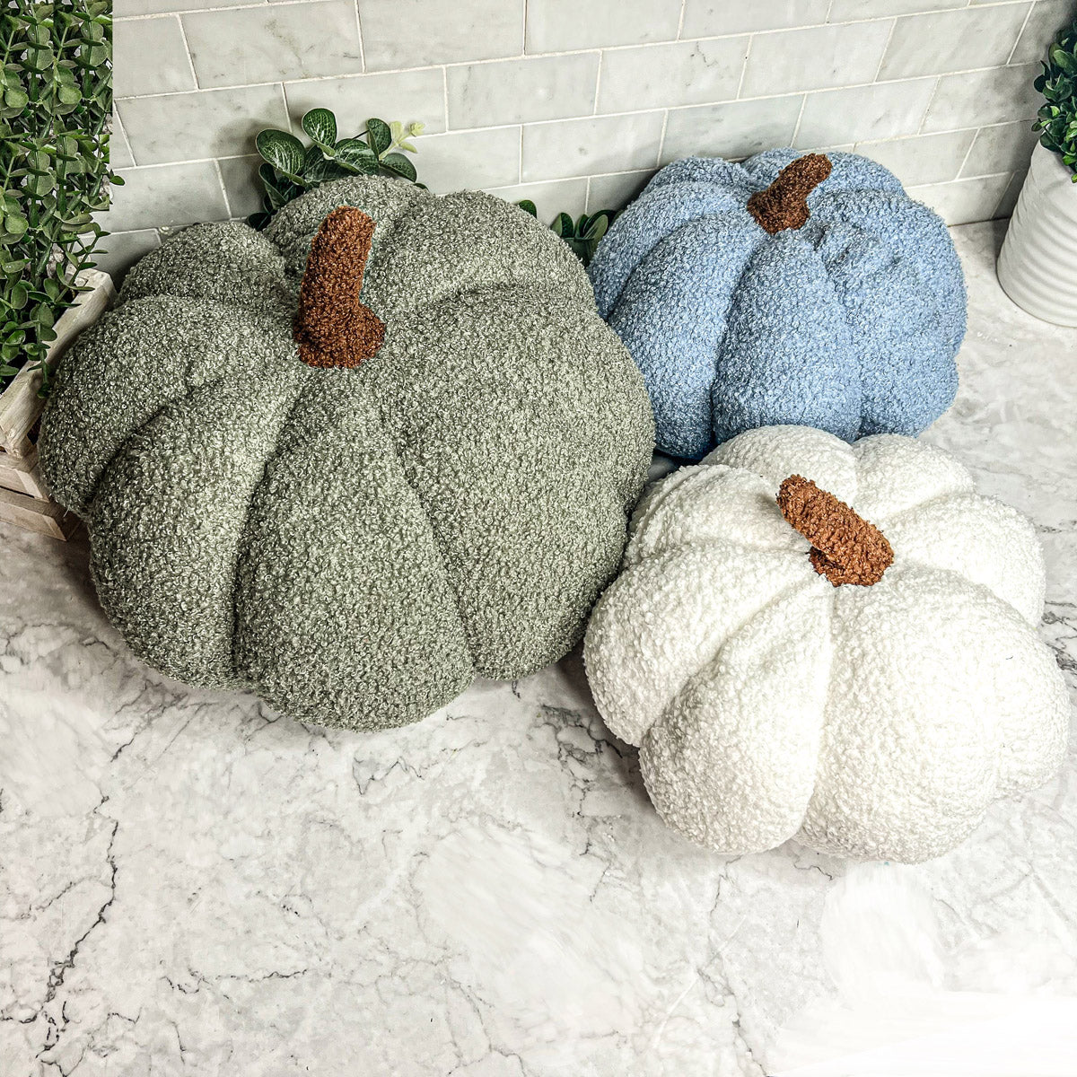 Plush Pumpkin Decorative Pillow