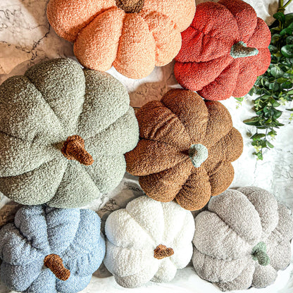 Plush Pumpkin Decorative Pillow