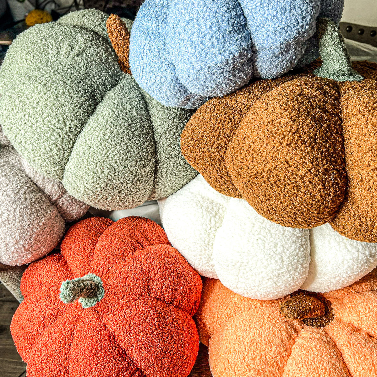 Plush Pumpkin Decorative Pillow