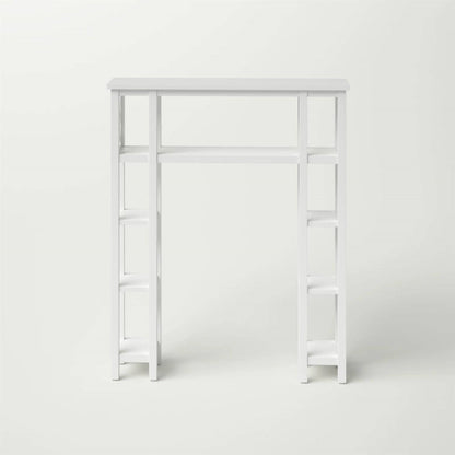9 Shelf White Wood Storage Organizer