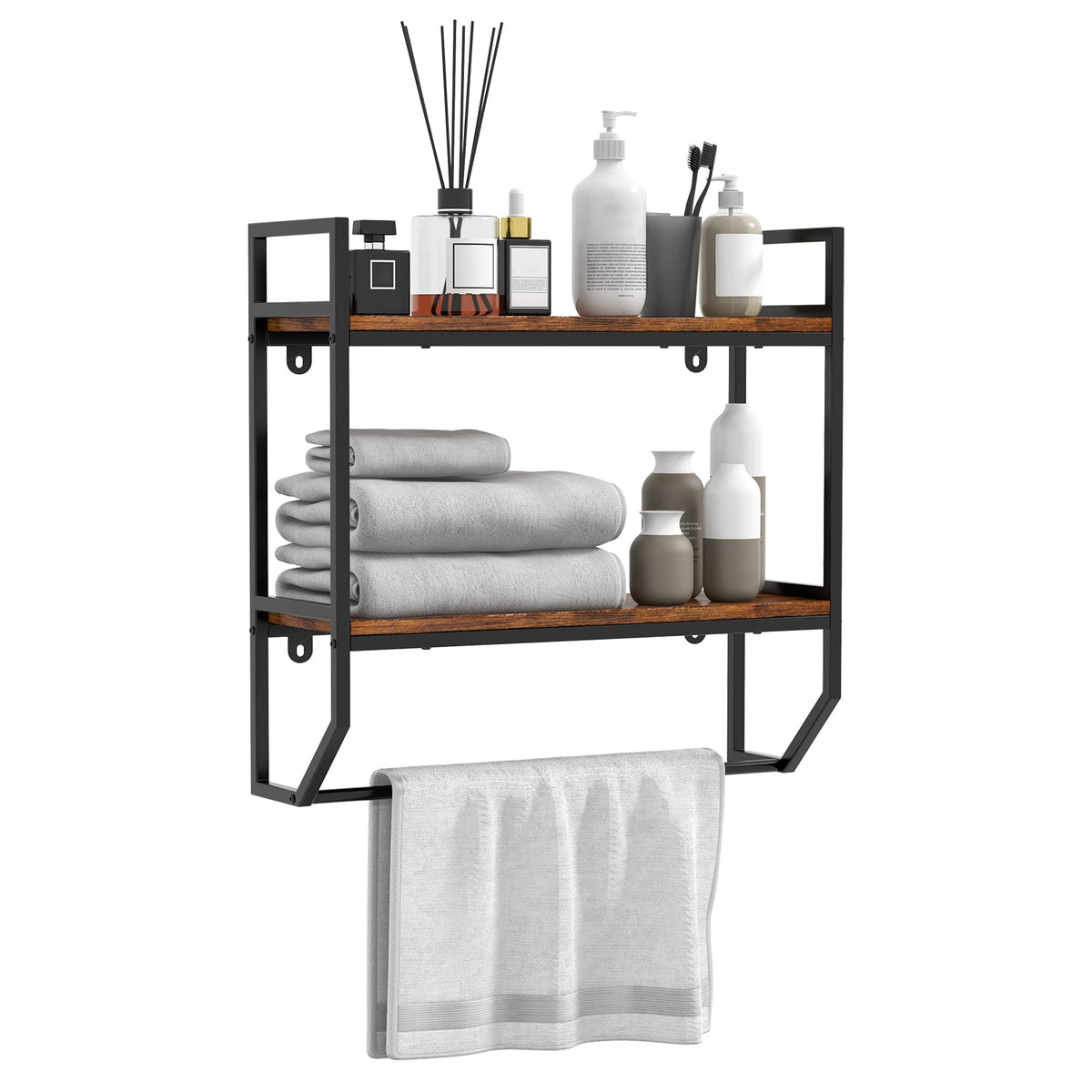 Over The Toilet Shelf Wall Mounted Storage Rack