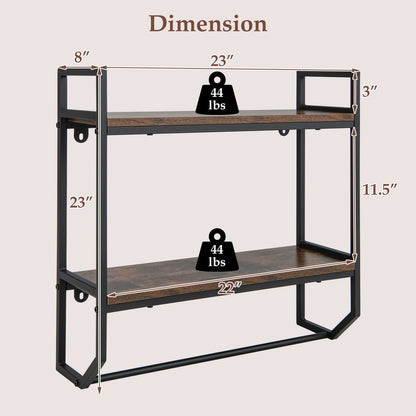 Over The Toilet Shelf Wall Mounted Storage Rack