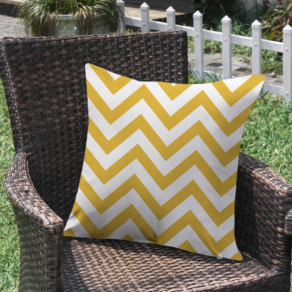 Waterproof Outdoor Striped Throw Pillow with Insert