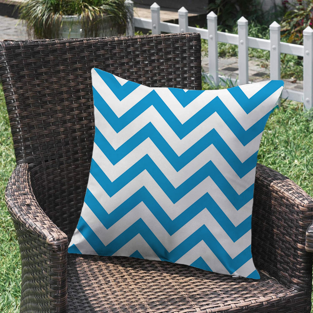 Waterproof Outdoor Striped Throw Pillow with Insert