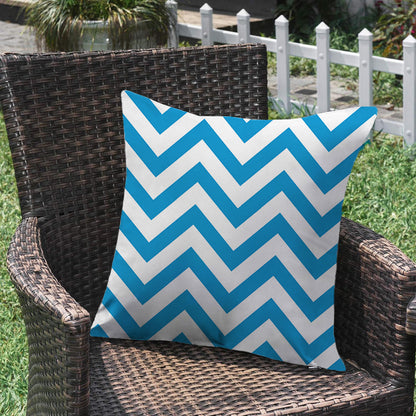 Waterproof Outdoor Striped Throw Pillow with Insert