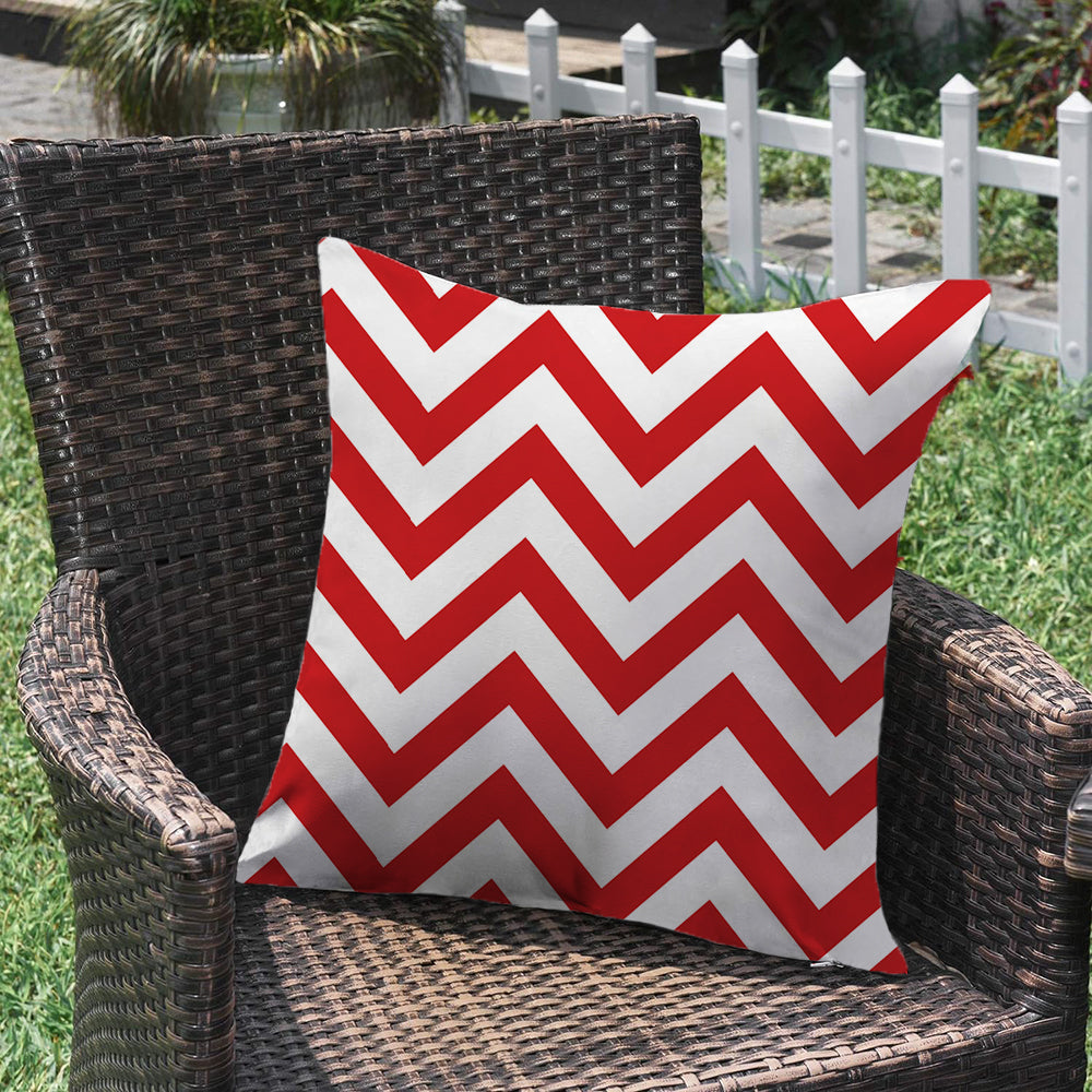 Waterproof Outdoor Striped Throw Pillow with Insert
