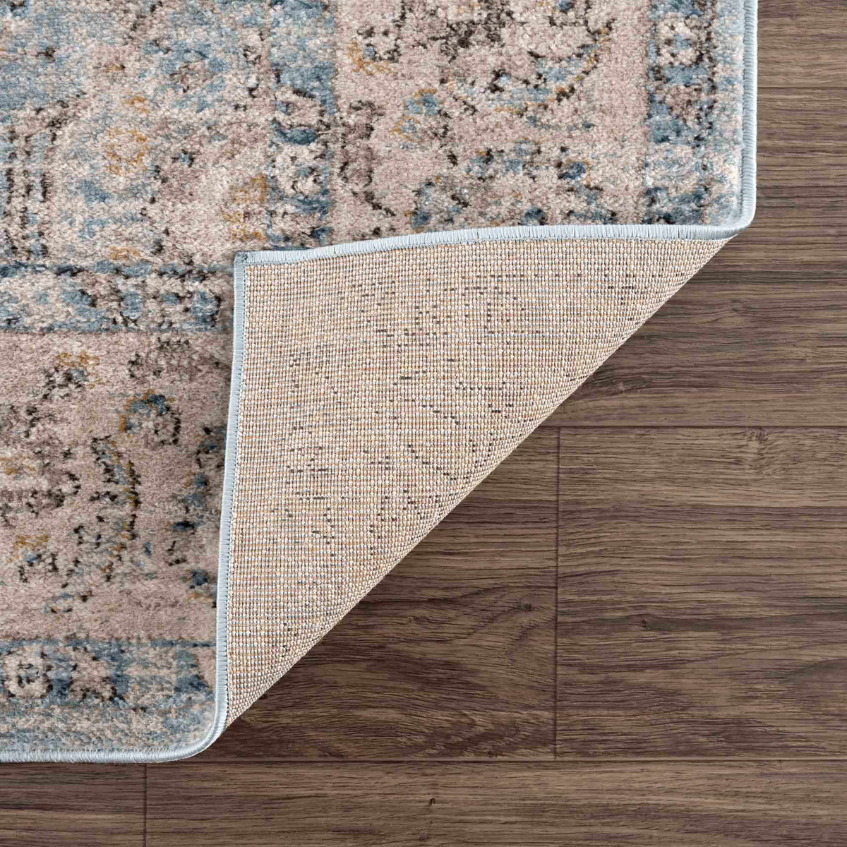 Anana Silver Blue & Beige Area Rug