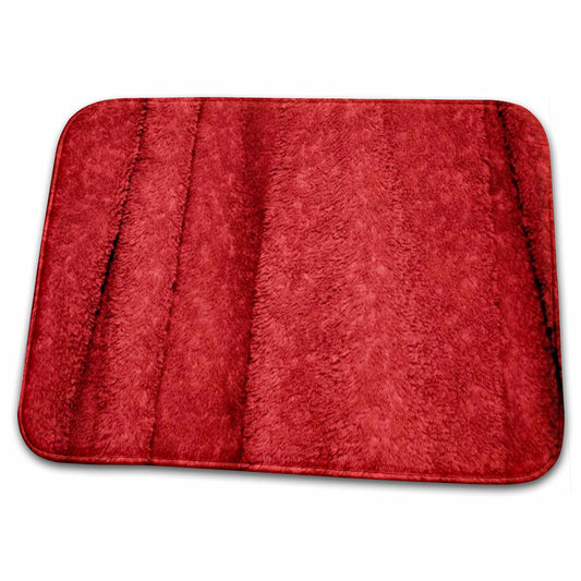Print of Scarlet Red Towel Dish Drying Mat