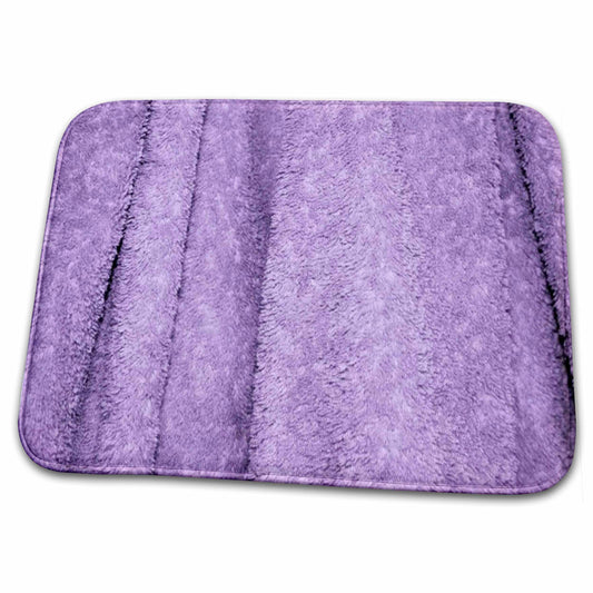Print of Violet Dish Drying Mat