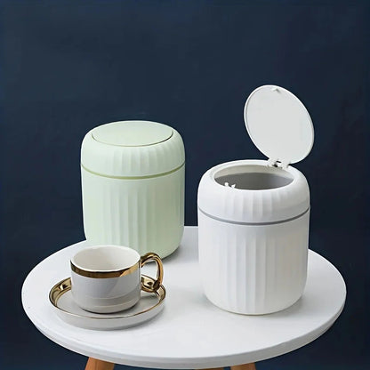 Mini Desktop Trash Can With Lid