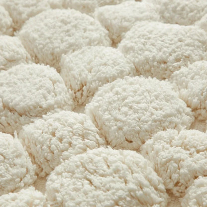 Ivory Cotton Bath Rug Set