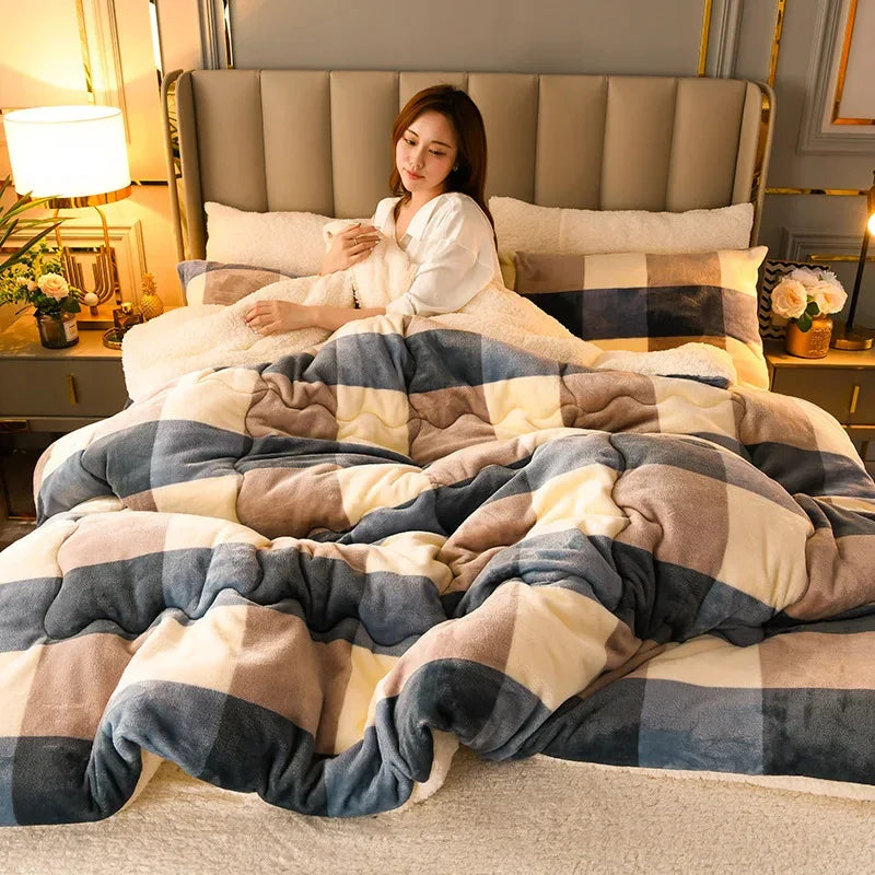 Winter Thick Quilt Blanket