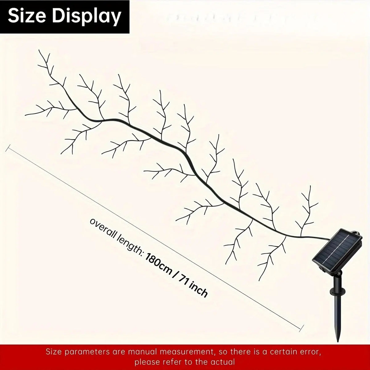 Solar 96LED Willow Vine Lights