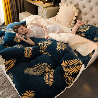 Winter Thick Quilt Blanket