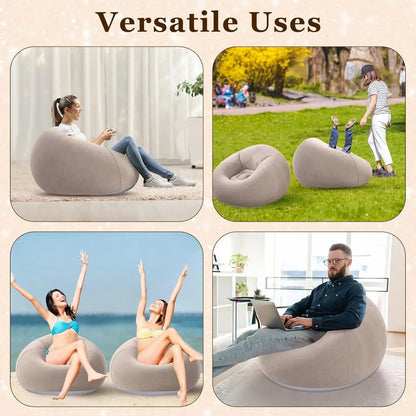 Inflatable PVC Sofa with Air Pump