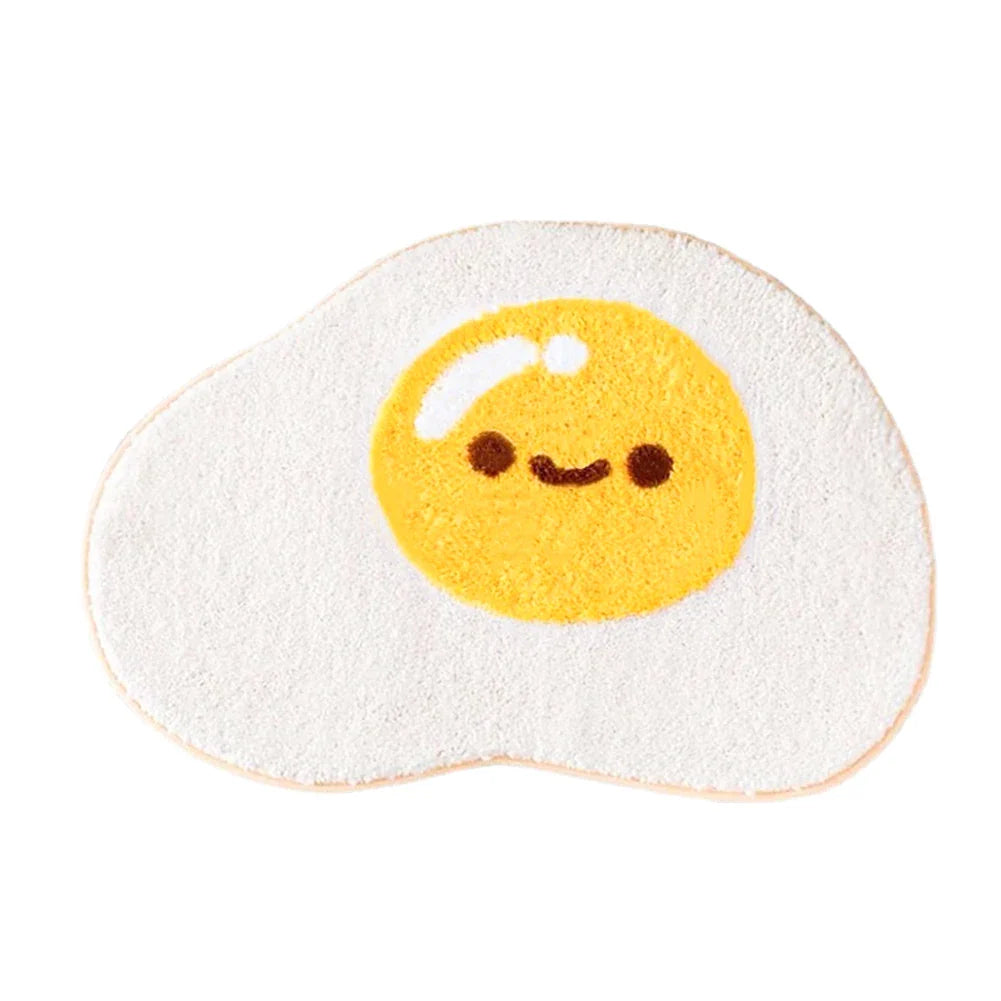 Cute Decorative Happy Egg Bathroom Rug