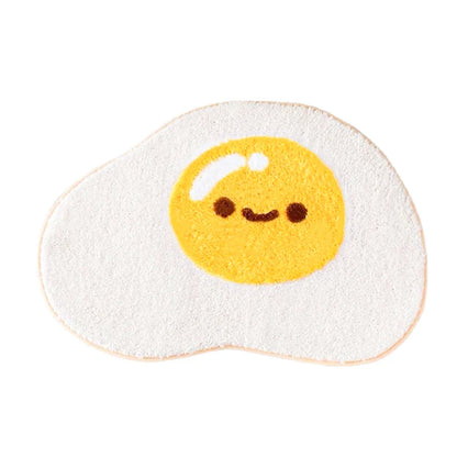 Cute Decorative Happy Egg Bathroom Rug