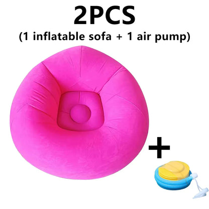 Inflatable PVC Sofa with Air Pump