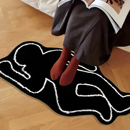 Anti-Slip Abstract Human-Shaped Carpet