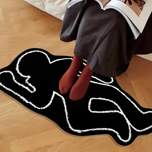Anti-Slip Abstract Human-Shaped Carpet