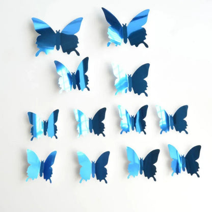 3D Mirror Acrylic Butterfly Wall Stickers