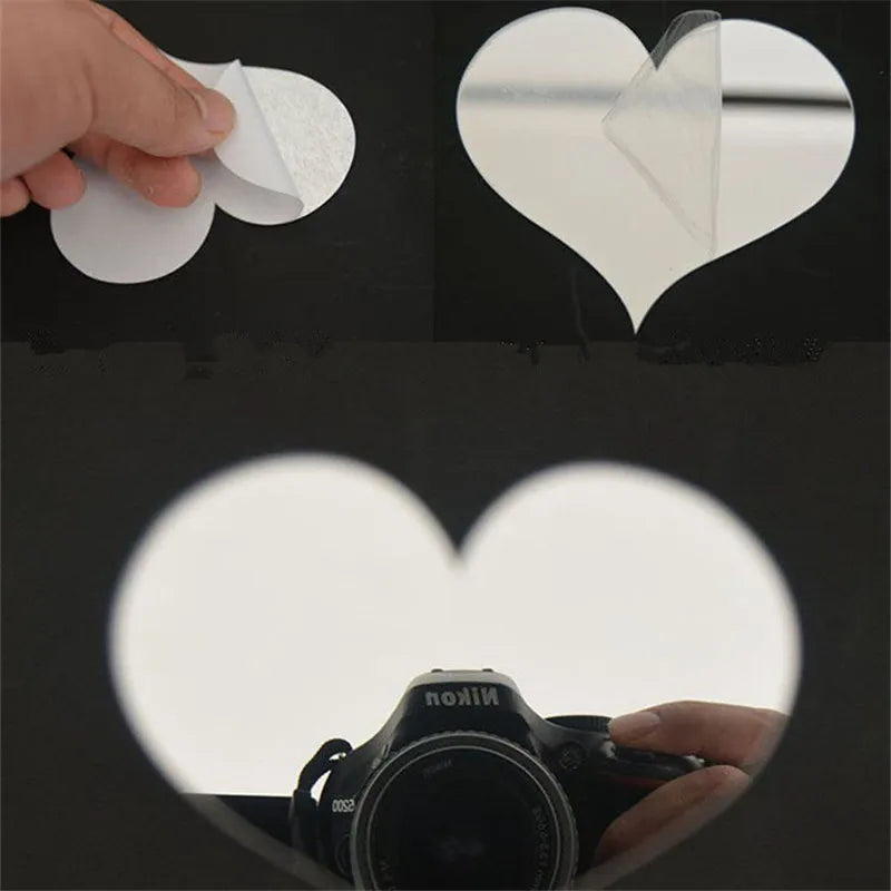 10-Piece Acrylic Love Heart Wall Stickers