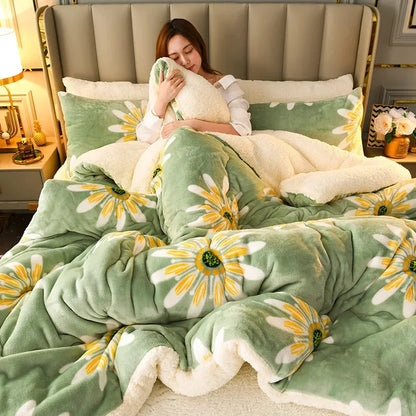 Winter Thick Quilt Blanket