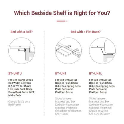 Bedside Shelf Storage Tray
